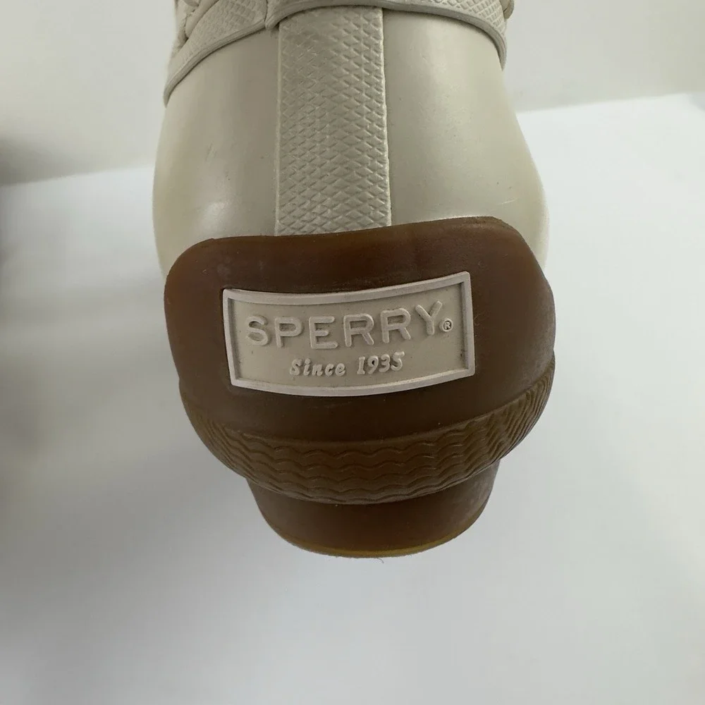 Sperry‎ Women's Waterproof Rubber Boots Size 9 Beige Tan STS86758